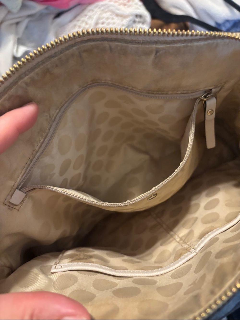 kate spade Two-Tone Cream and Black Satchel - Picture 4 of 5